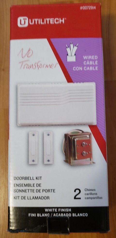 New Doorbell Chime With 2 New Buttons