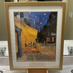 Vincent Van Gogh Cafe Terrace At Night Framed Print  France Café Art