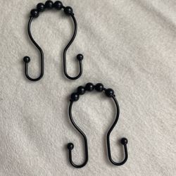 New Double Sided Shower Curtain Hook Hangers