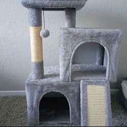 GRAY CAT TOWER FOR SALE!