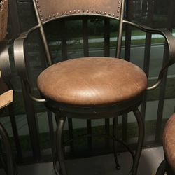 Bar Stools Set Of 4+1 Extra Free