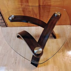 Raymour & Flanigan Allure Glass Coffee Table 