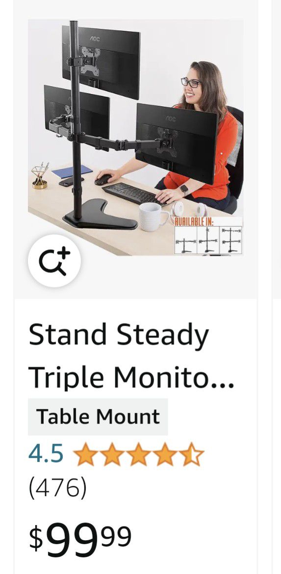 Triple Monitor Stand  NEW