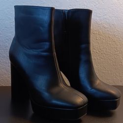 high heel boots (size 10)
