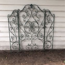 Antique French Iron Garden Gate