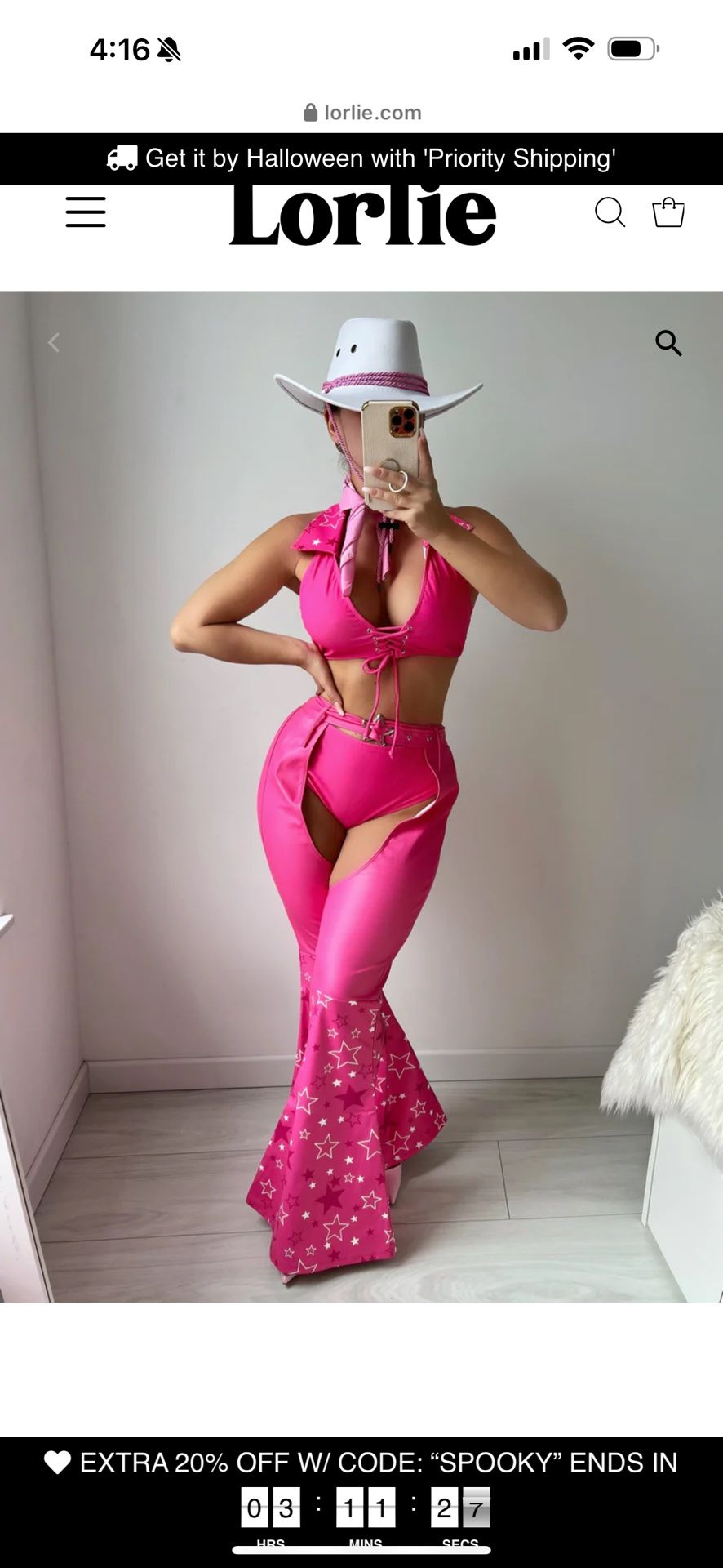 Barbie Cowgirl Sexy Halloween Costume