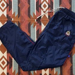 Vintage Y2K Atletica Chivas de Guadalajara Lined Track Pants Navy Size Small