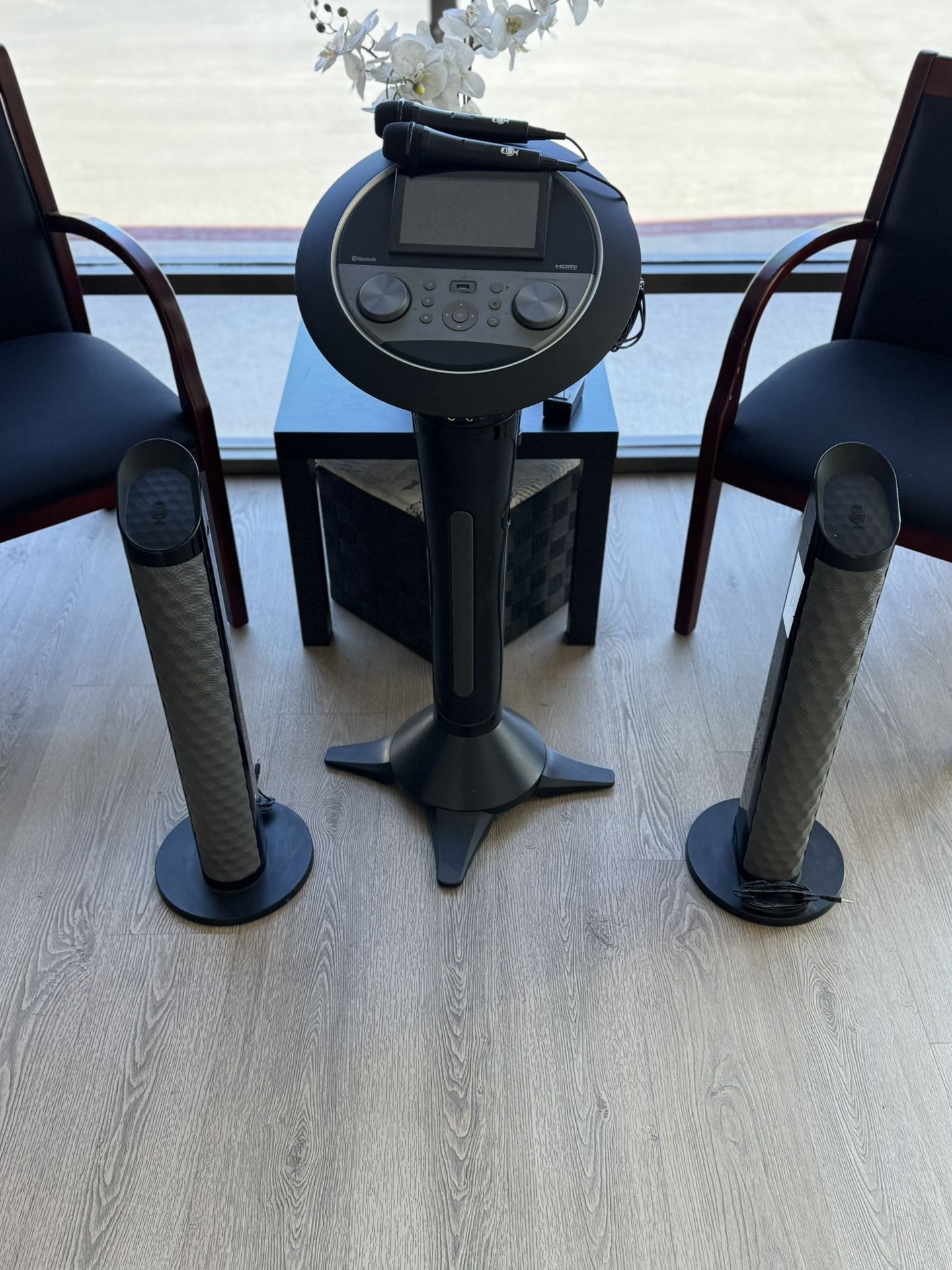 The Singing Machine ISM1080 Premium WiFi Bluetooth Karaoke System With 2 Mics