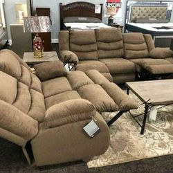 Tulen Reclining Living Room Set In Gray
Ashley Furniture $10 Down Payment And Financing Available