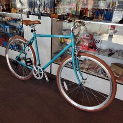 NEW 54CM RETROSPEC KINNEY 7 SPEED COASTAL BLUE CITY BIKE