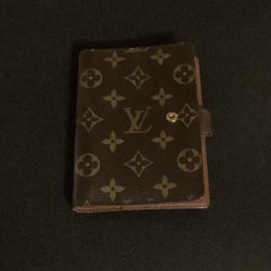 Vintage LV   6 Ring Agenda Mini Notebook 