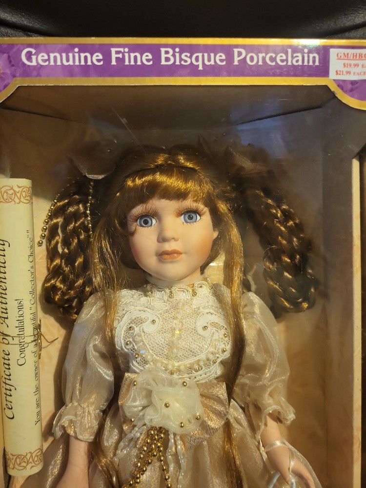 Collector Choice Genuine Fine Bisque Porcelain Doll