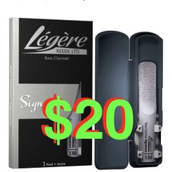 Bass Clarinet Reed, Signature, Strength 1.50 (BCS1.50) - Premium Synthetic Woodwind Reed