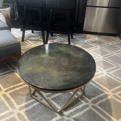 Round Wood Coffee Table.