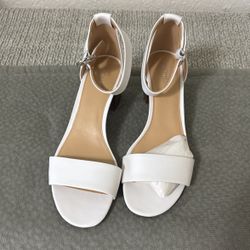 White sandals