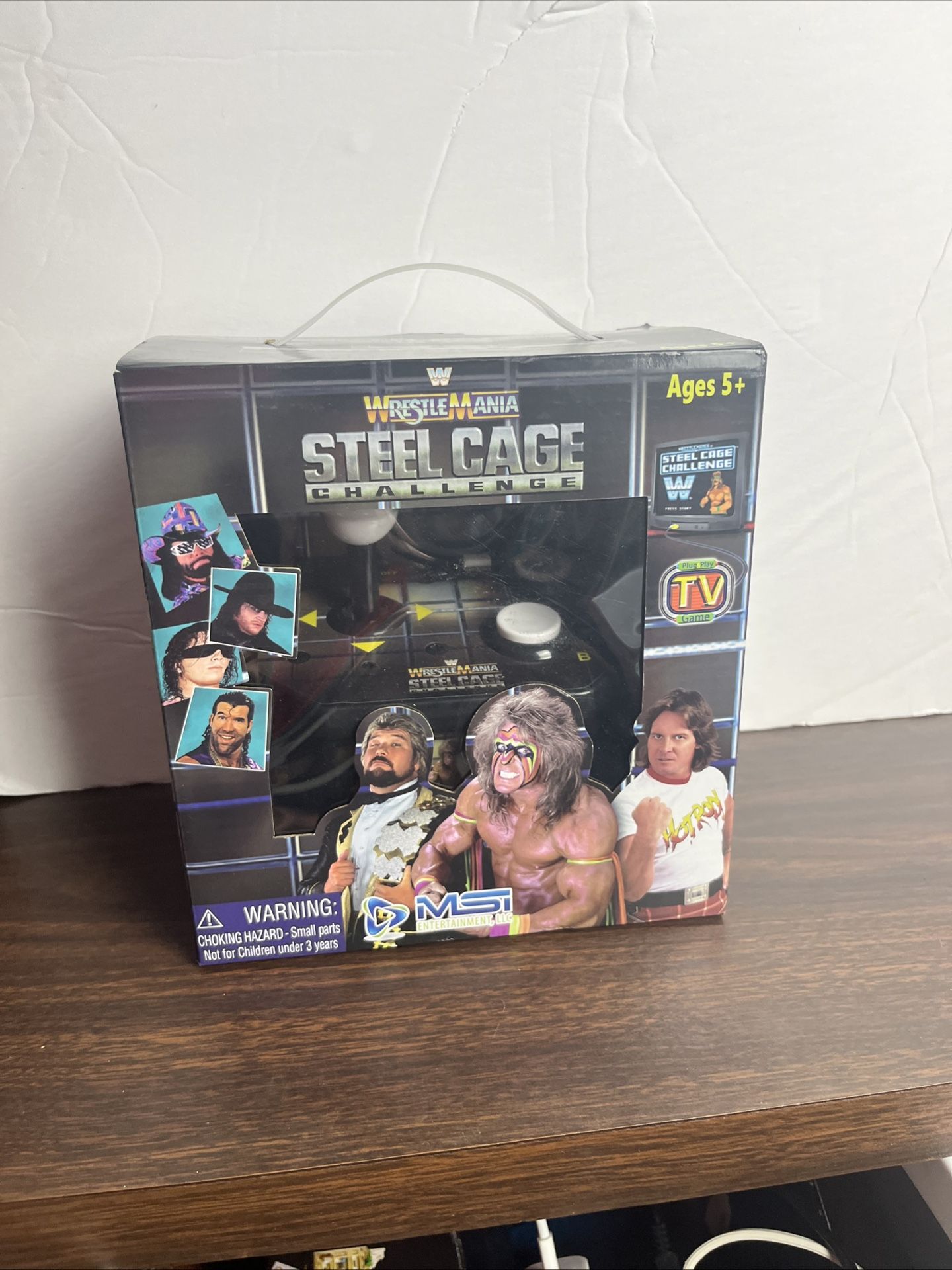 New WWE/WWF Wrestlemania Steel Cage Challenge 25th Anniversary Plug Play Tv Game