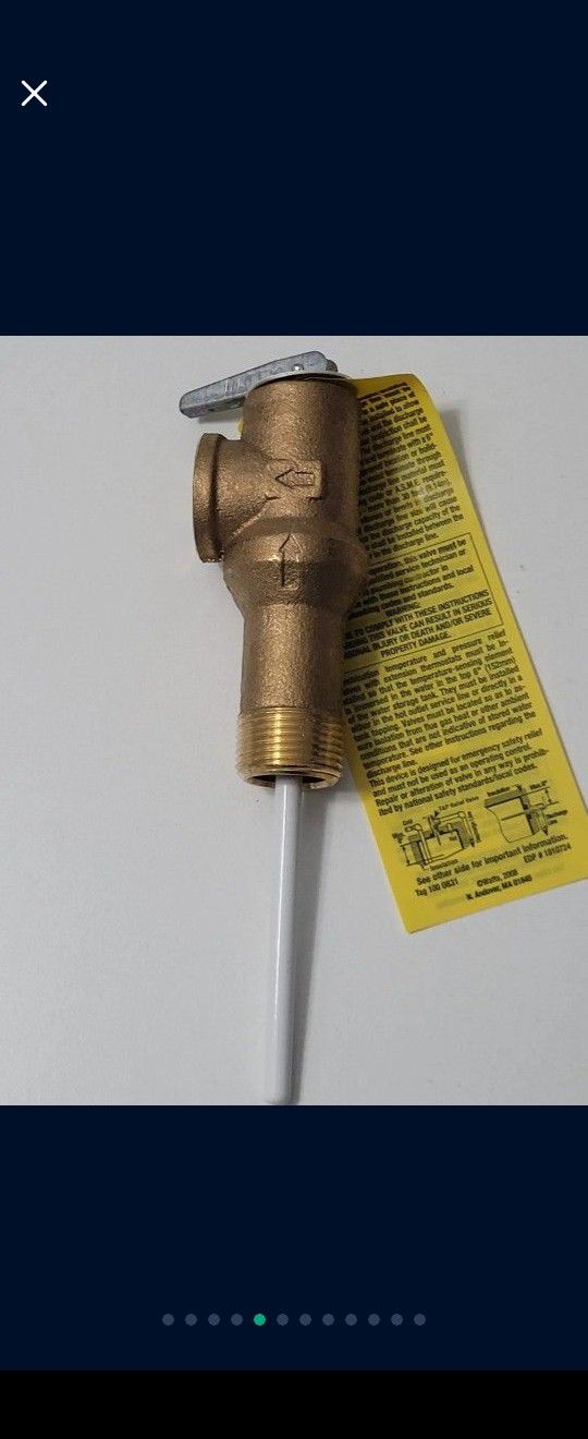 Watts Sea 66100 100XL-4 3/4" 150 P 100Xl-4 T & P Relief Valve

P Relief Valve
