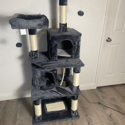 New 62” Tall Cat Tree In The Box 