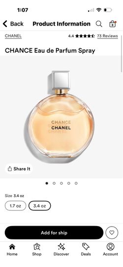 Chanel chance edp 3.4