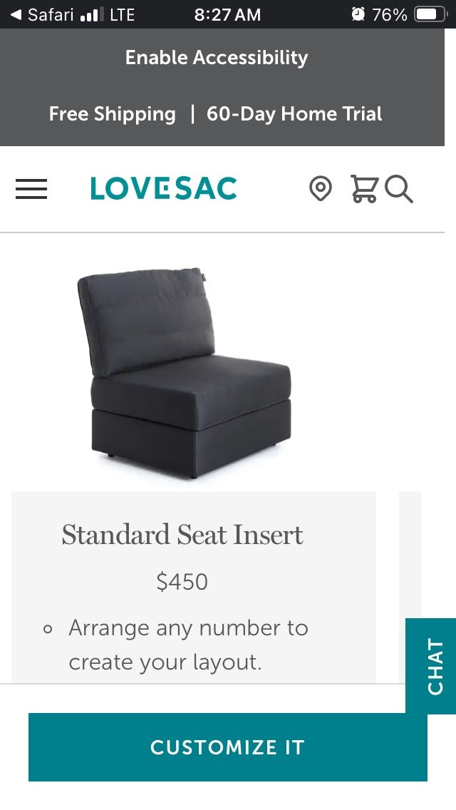 Love sac Chairs
