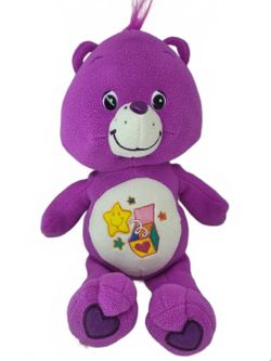 Vintage Care Bears Surprise Bear Vintage 2005 Purple Plush Stuffed Animal Toy