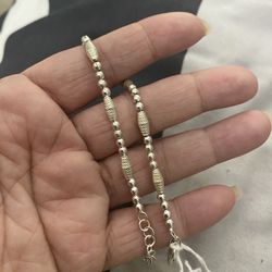 Real 925 Sterling Silver Bridal Bracelet 