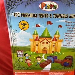 Kiddey Tunnel and Ball Pit Play Tent |Up Toddler Gym Tunnels with Tents for Kids, Toddlers, Infants 