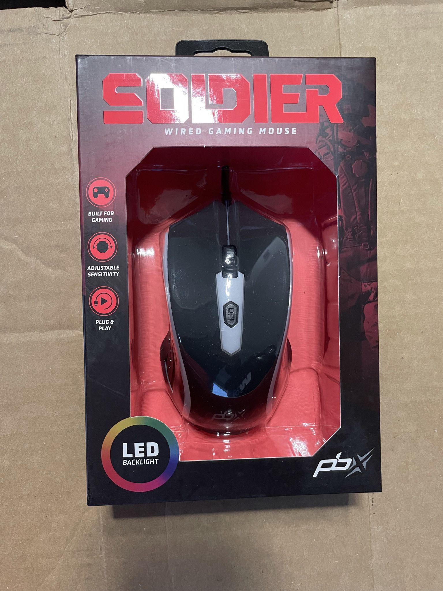 PBX “Soldier” Wired Gaming Mouse