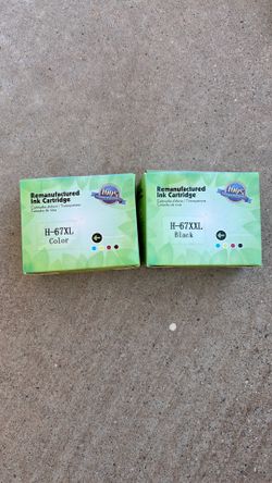 H – 67XL color and H – 67XXL black ink cartridges
