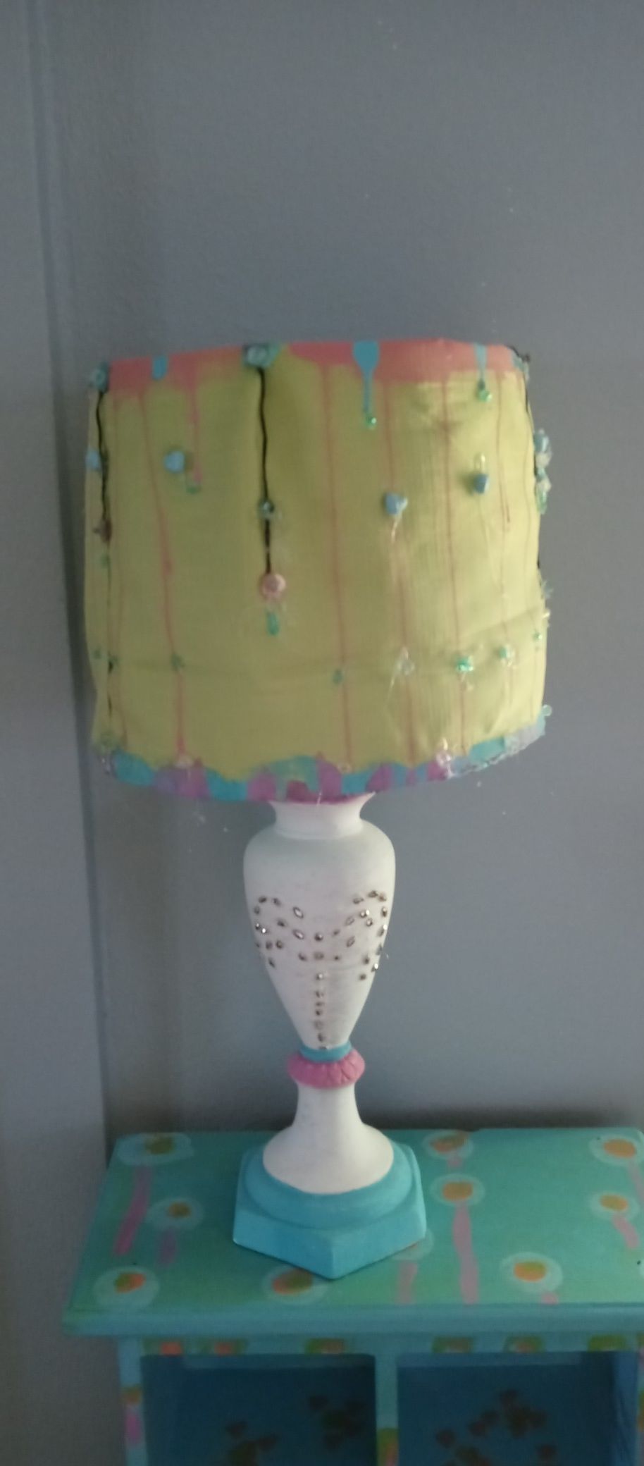 Accent lamp. Hand made