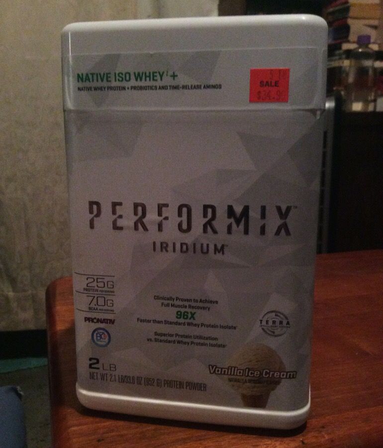 Performix iridium whey protein. 2 lbs