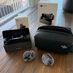 DJI Mic 2 2-Person Compact Digital Wireless Microphone System/Recorder for Camera & Smartphone (2.4 GHz) with Camera Adapter!