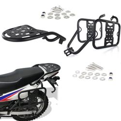 Xitomer Luggage Rack Fit for XR150L 2014-2024 XR150L Motorcycle Pannier Rack, Rear Rack+Saddlebag Support Racks