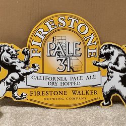 Firestone Walker Pale 31 Pale Ale Metal bar sign 