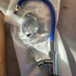 Blue Chrome Flexible Kitchen Bar Faucet.Others Avail. Look At My Profile!