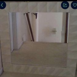 Large Off White Mirror 46” x 46”