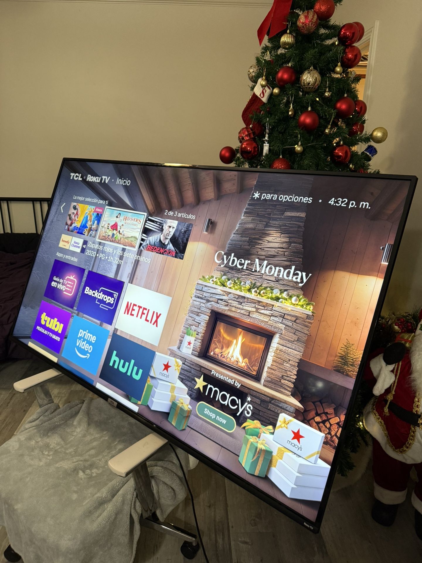 2020 TCL 65 Inches Smart Tv 4k Roku System