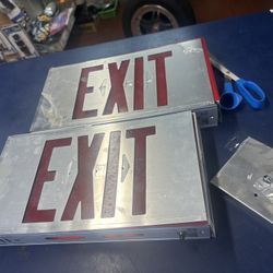2 Exit Signs Commercial/condos/apt