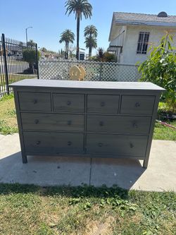 Gray ikea Hemnes dresser
