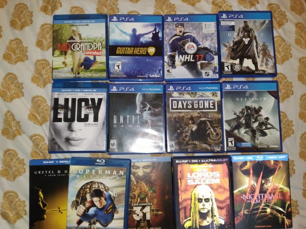 Ps4 games and movies bundle