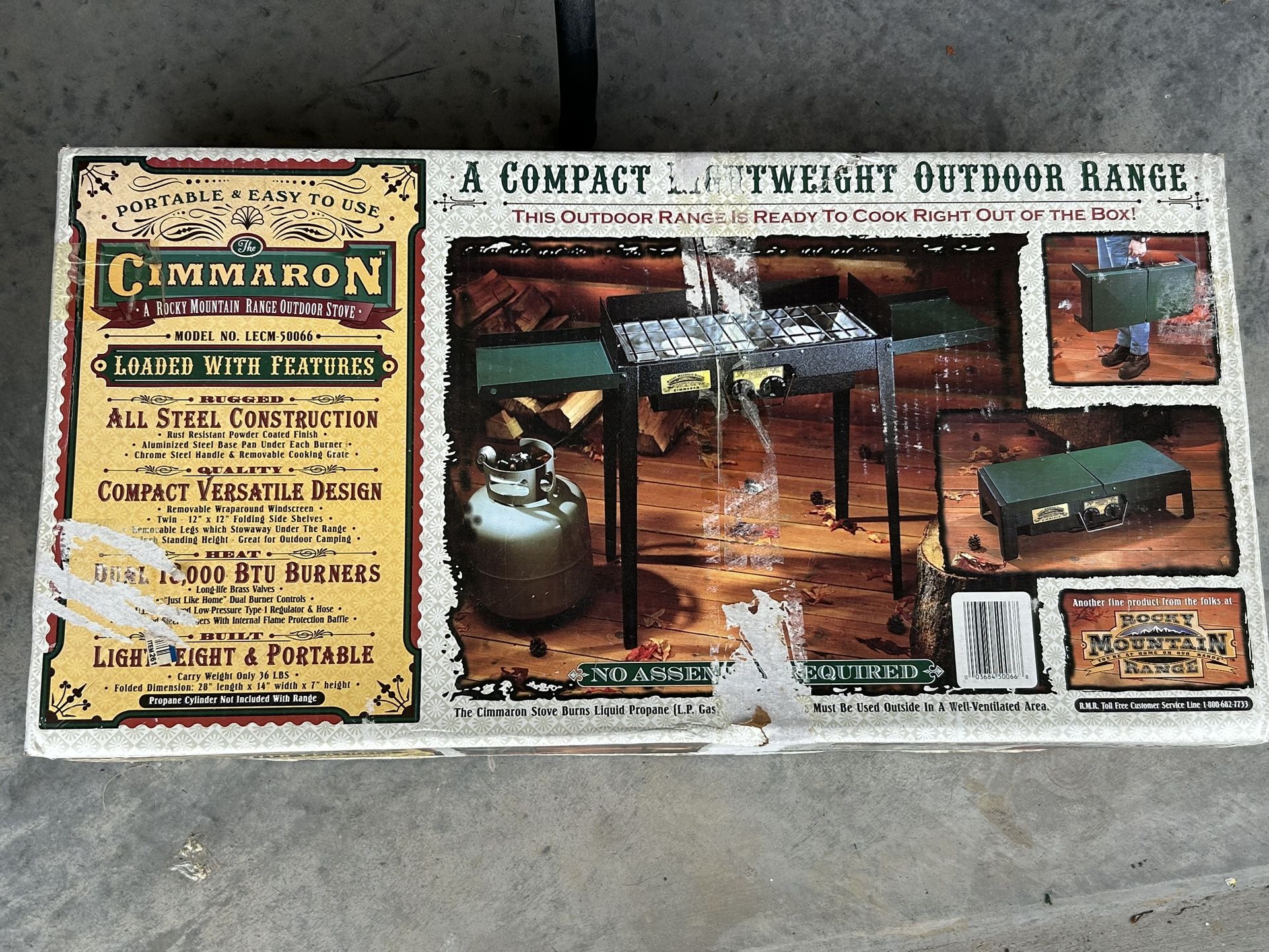 New Rare Vintage Cimarron Rocky Mountain Range Outdoor Stove 