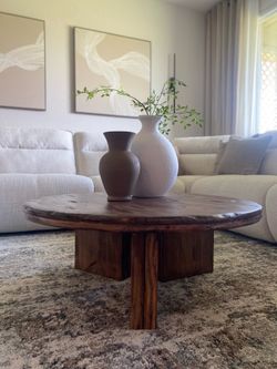 HANDCRAFTED SOLID WOOD COFFEE TABLE