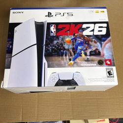 SONY PlayStation PS5 Slim Console w/NBA 2K26 New