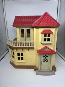 Calico Critters Vintage Red Roof House Country Home Sylvanian Family Epoch