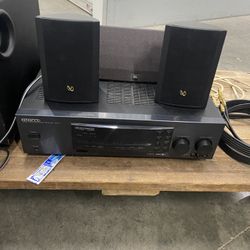 Kenwood Audio Receiver With Speakers 