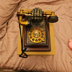 Halloween Decor Skull Telephone