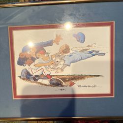 Yer Baseball Robert Marble Color Lithograph