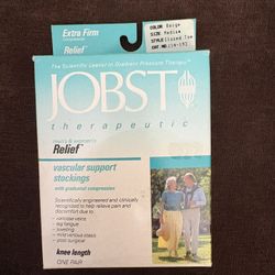 JOBST Compression Socks Sze  Mens Medium, Beige