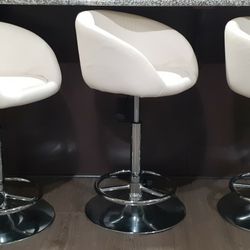 Counter Height BAR STOOLS - Set Of 3