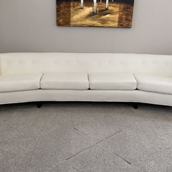 White custom sofa